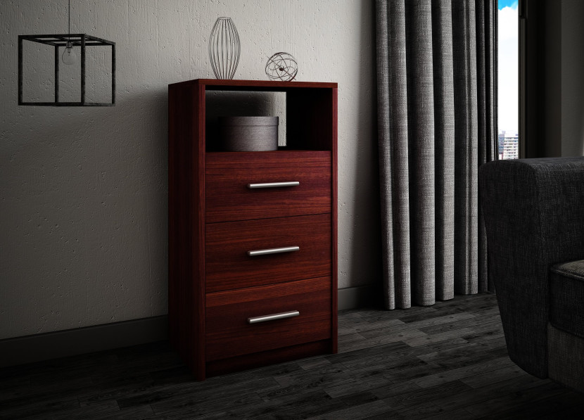 Komoda szafka 3SO VENGE wenge 40cm szuflady regał