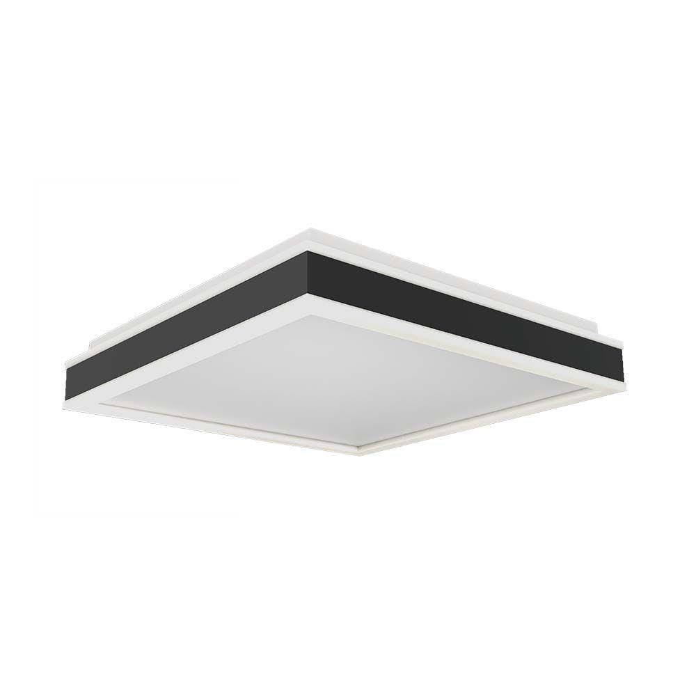 Plafon VT-7757-Bkwadratowy czarno-biały LED 1x38W 40cm 4000lm IP20 V-TAC