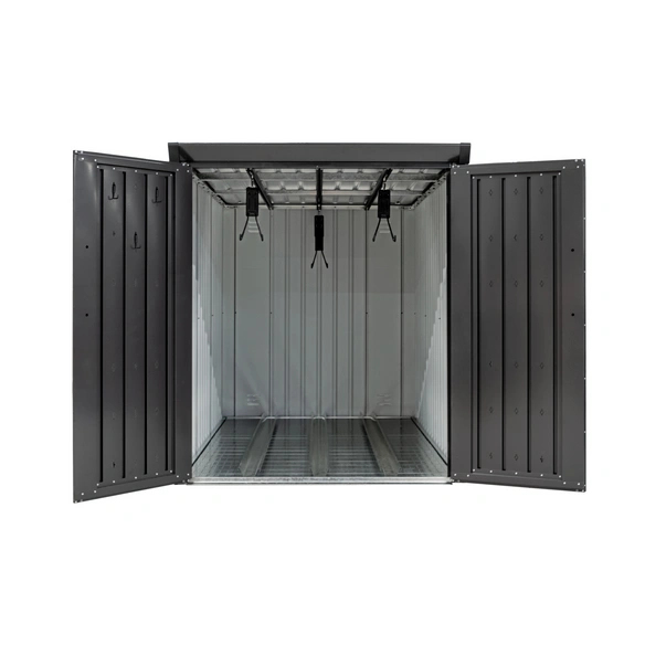 Fahrradbox »Velos«, BxHxT: 133 x 151 x 222 cm, Stahl, inkl. Boden