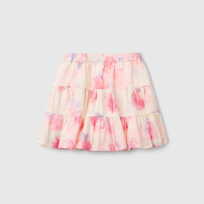 Patterned miniskirt