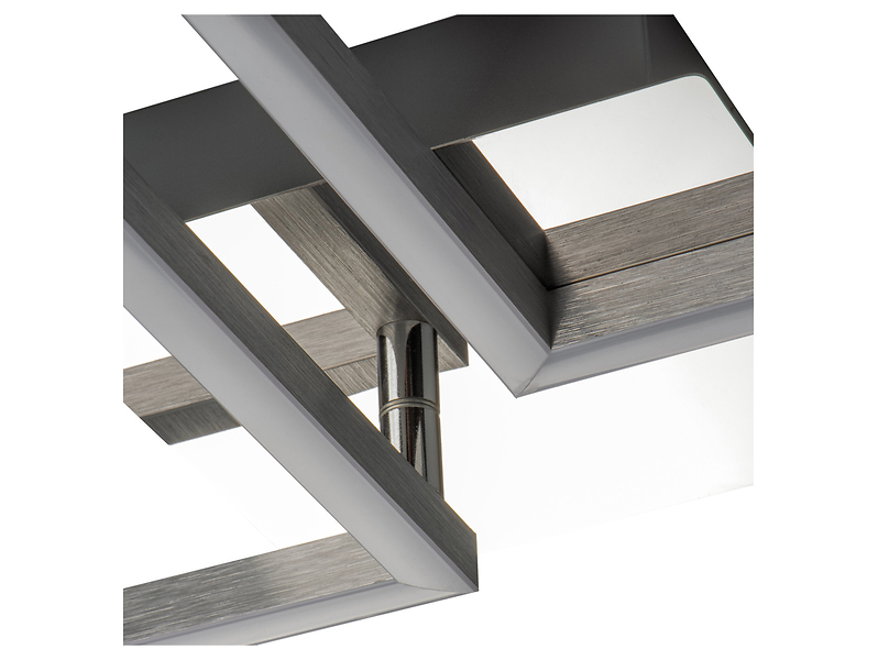 Lampa sufitowa KB DelidLED 47 cm 2-punktow aluminiowa biała