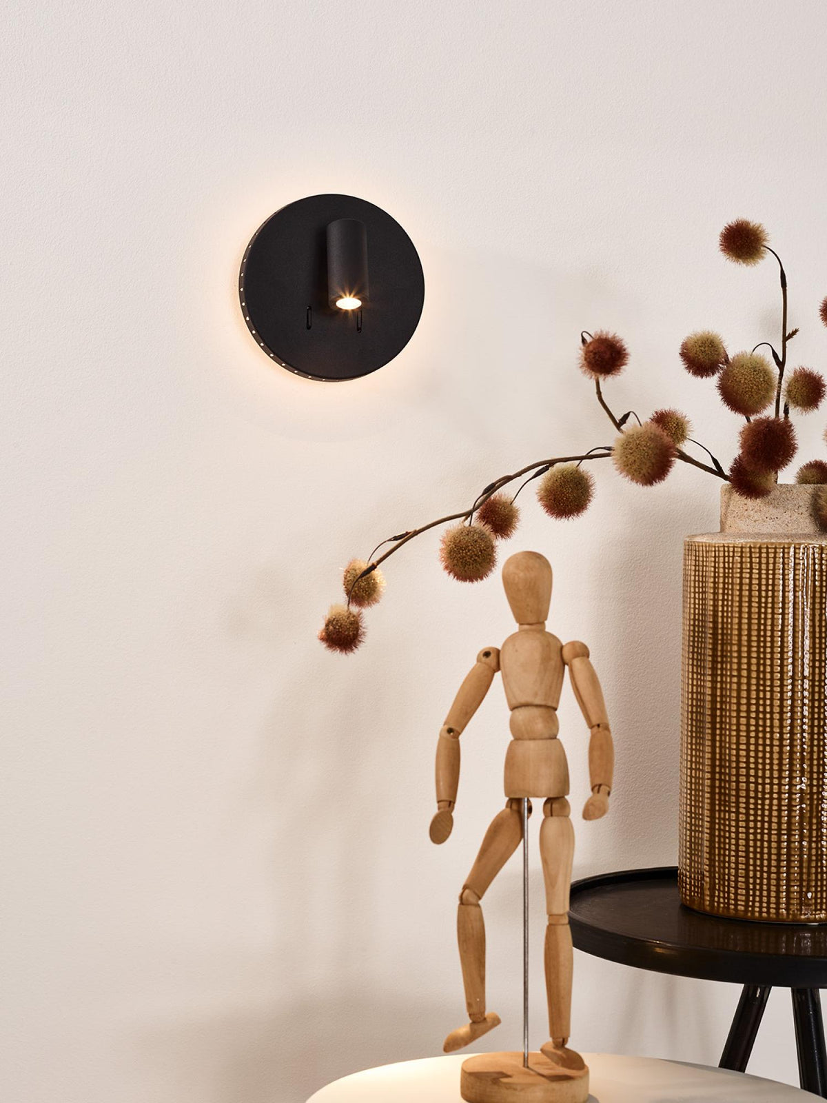 Lucide bedlamp BENTJER - Geïntegreerde LED - Zwart
