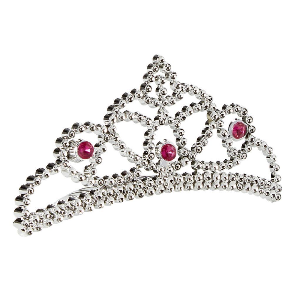 Serre-tête couronne princesse argenté