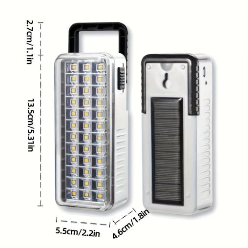 NNETM Solar Rechargeable LED Lantern with USB Charging
