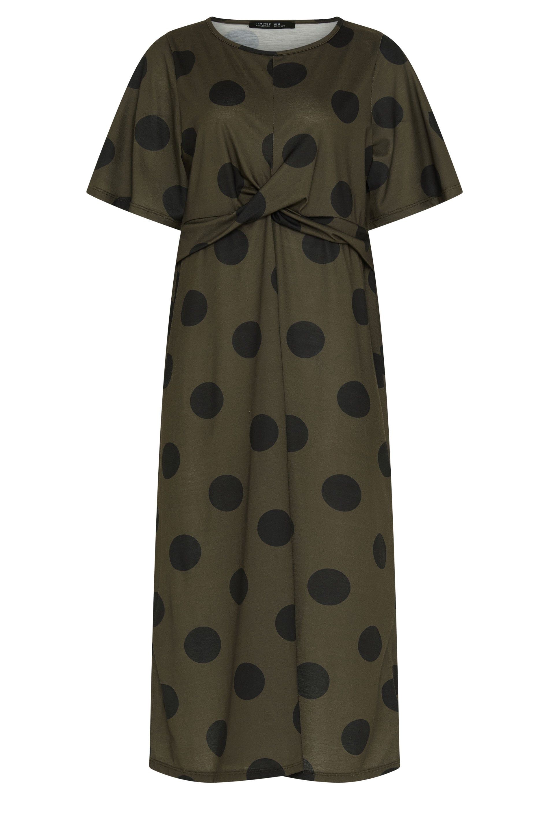 Yours Polka Dot Knot Midi Dress