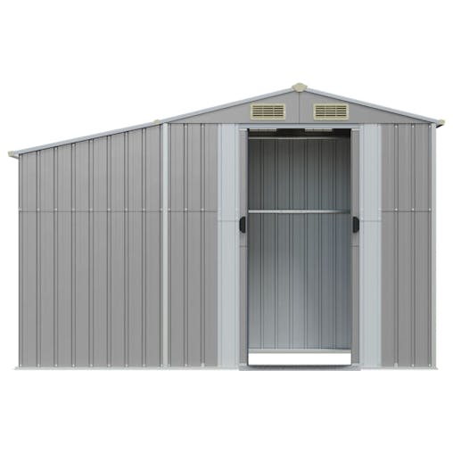 NNEVL Garden Shed Grey 277x93x179 cm Galvanised Steel
