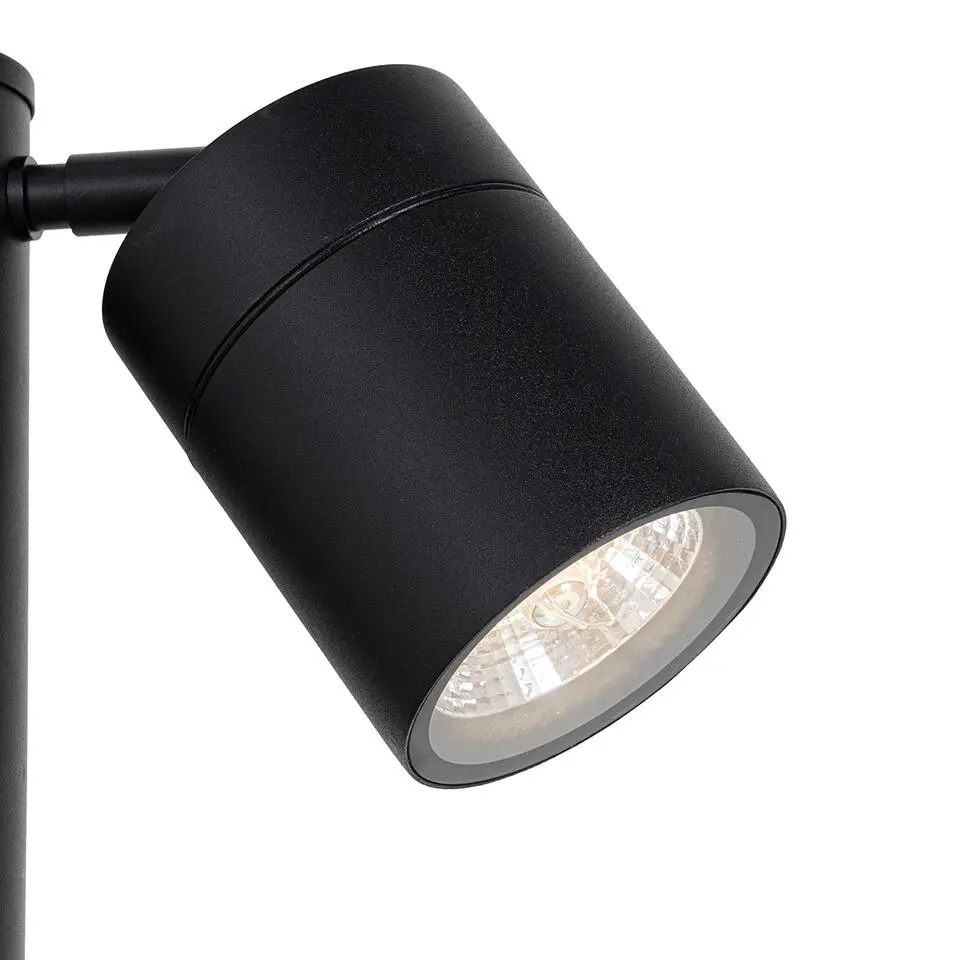 Qazqa sokkellamp solo zwart gu10