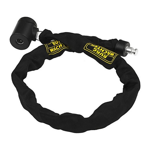 Antivol vélo chaîne - BURG WACHTER - 580 90 BLACK - Acier 6 mm - Textile haute résistance - 2 clés