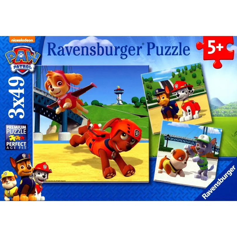 Puzzle 3er-Set Paw Patrol