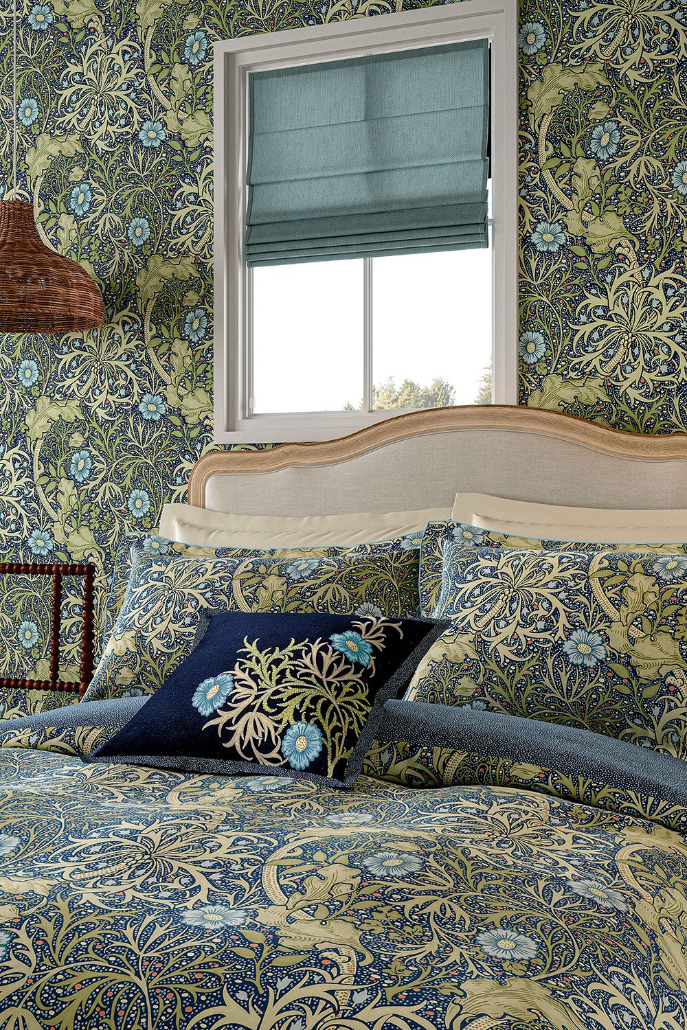 Morris & Co Seaweed' Cotton Duvet Cover Set