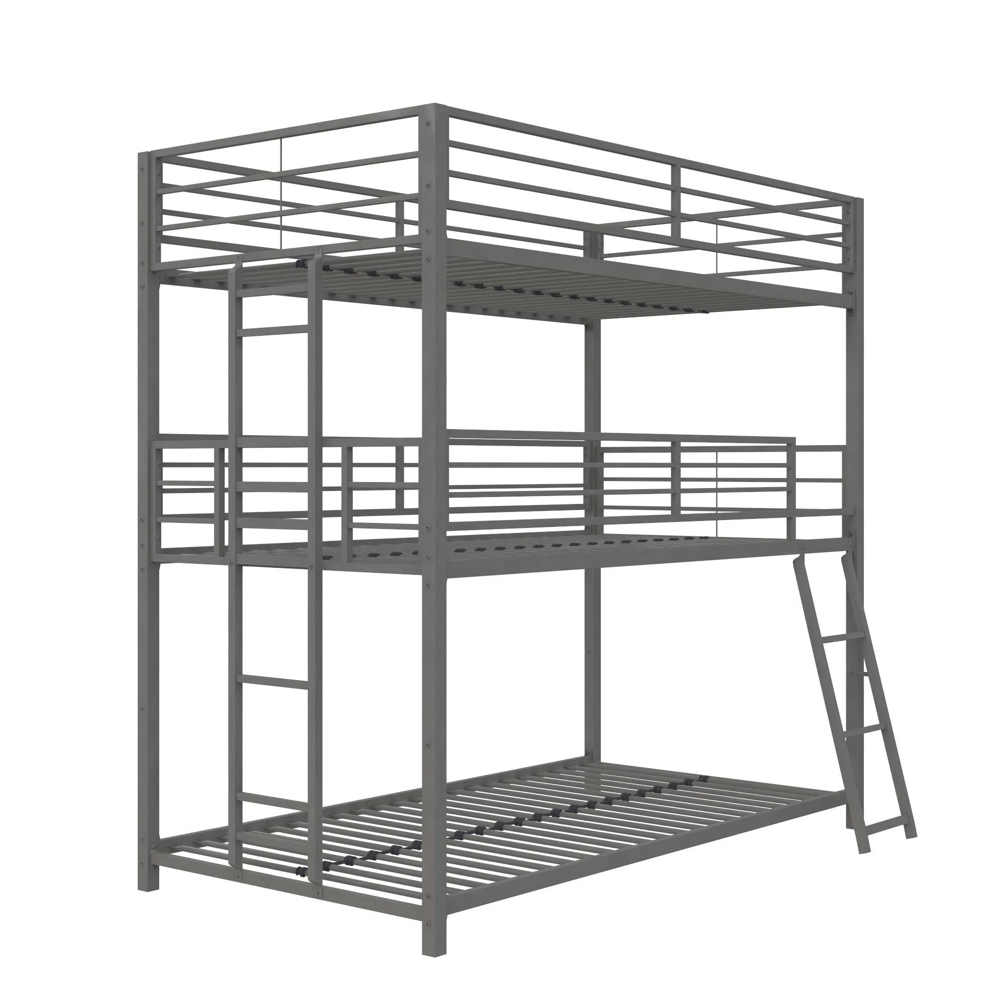 Your Zone June Triple Twin Metal Bunk Bed