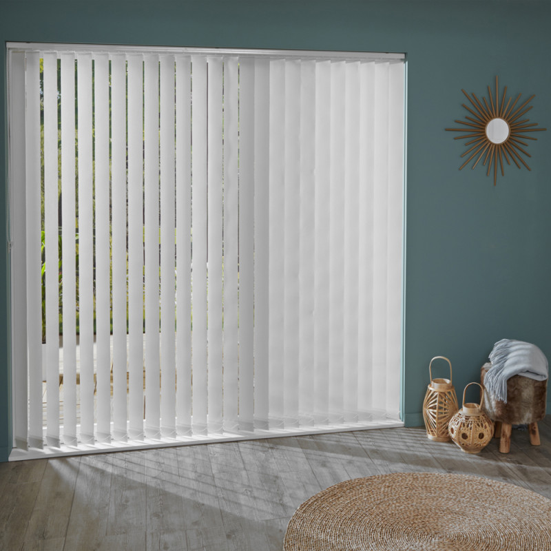 Kit store à lamelles verticales blanches 250 x 260 cm MADECO