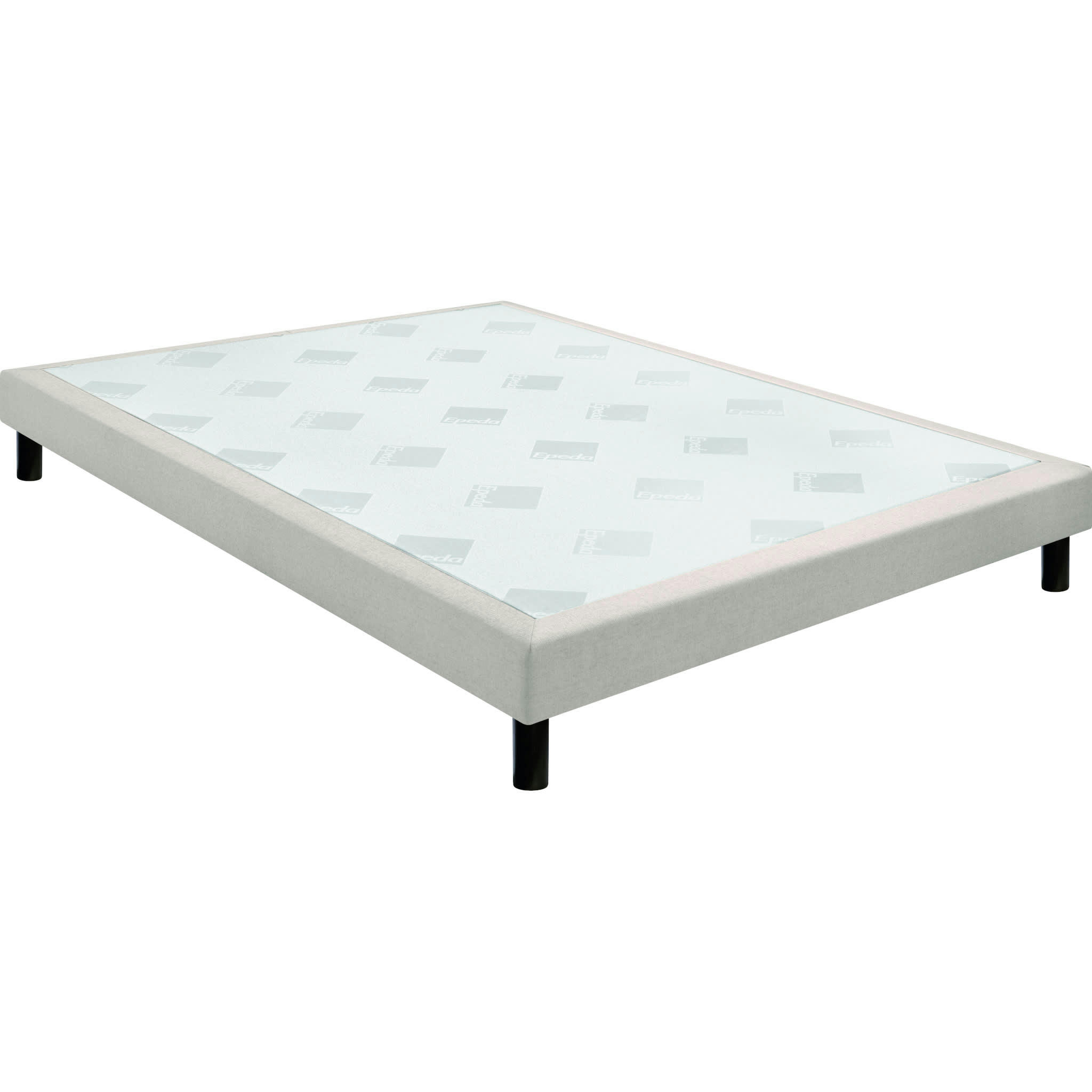 CONFORT FERME DECO NATURE - Sommier confort ferme chenillé lin 15 cm 160x200