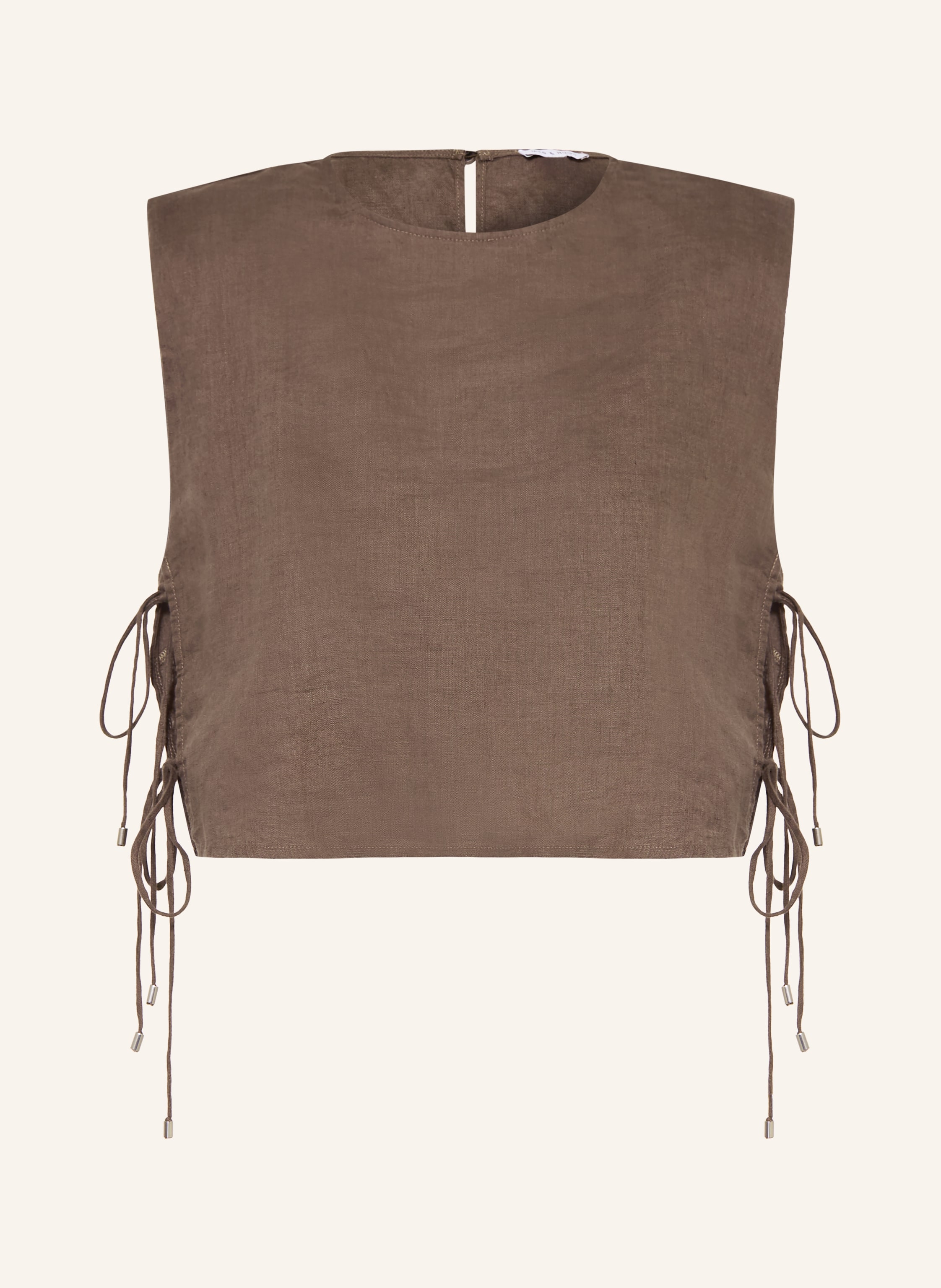 MRS & HUGS Cropped-Shirt aus Leinen