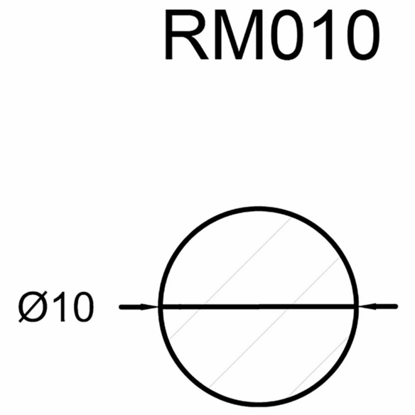 Rundstab, Länge: 240 cm, Kiefernholz