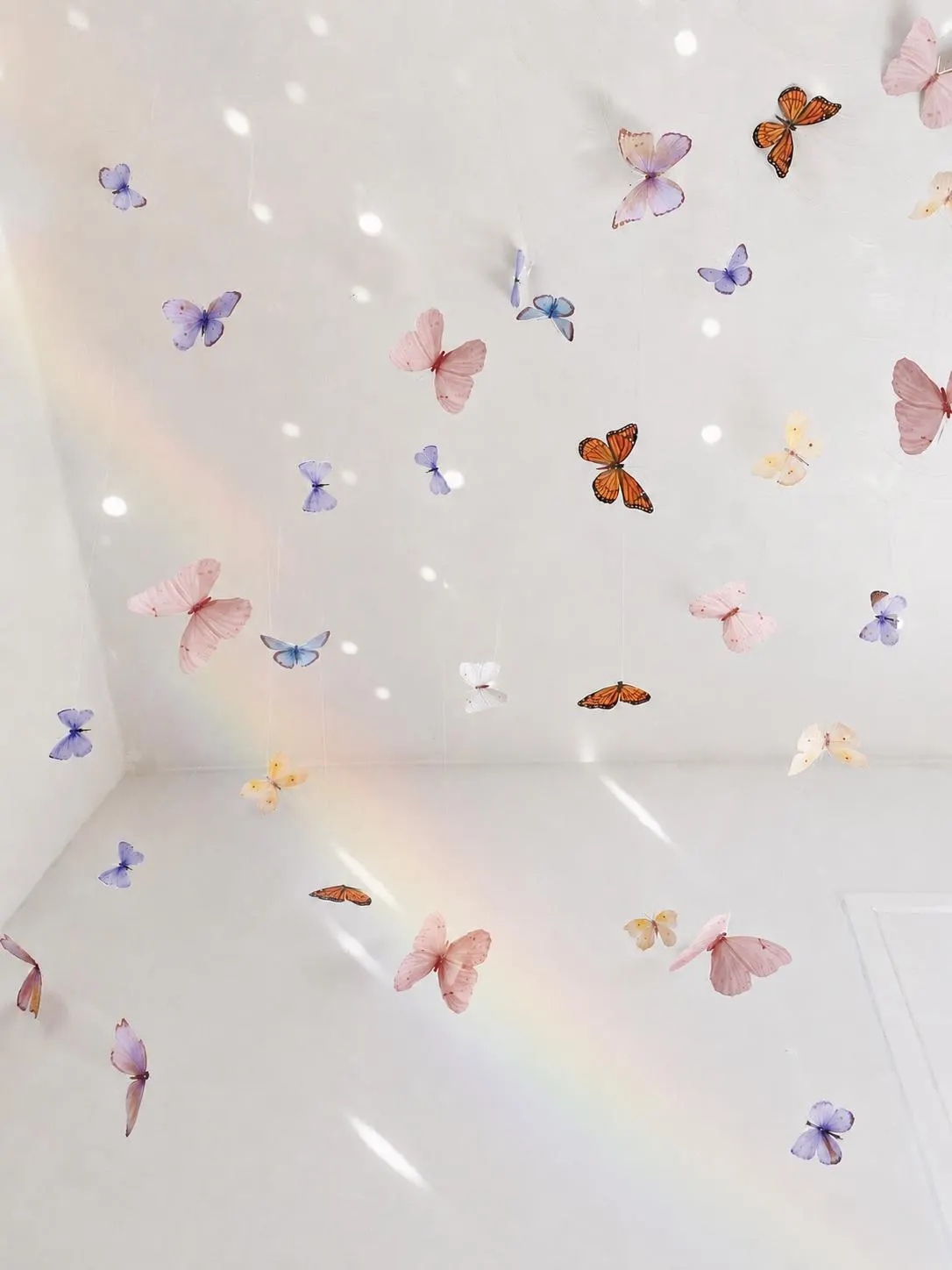 Butterfly Garland Set: Handmade Paper Mobile, Nursery & Party Decor
