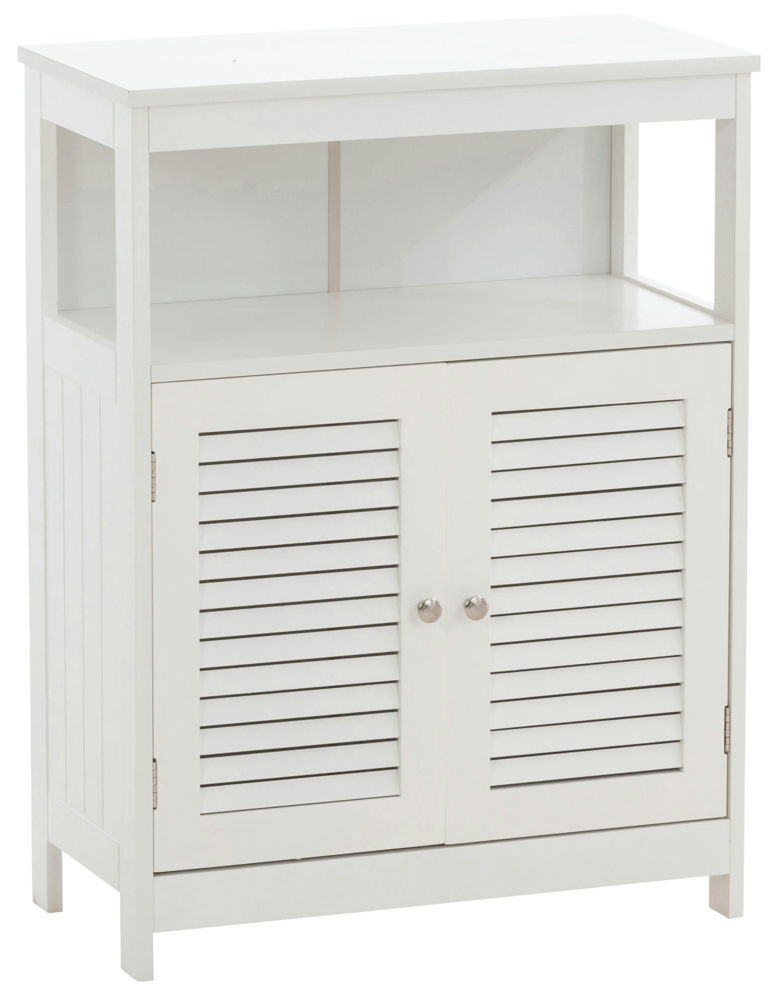 LOHJA - Commode avec 2 portes en bois Blanc