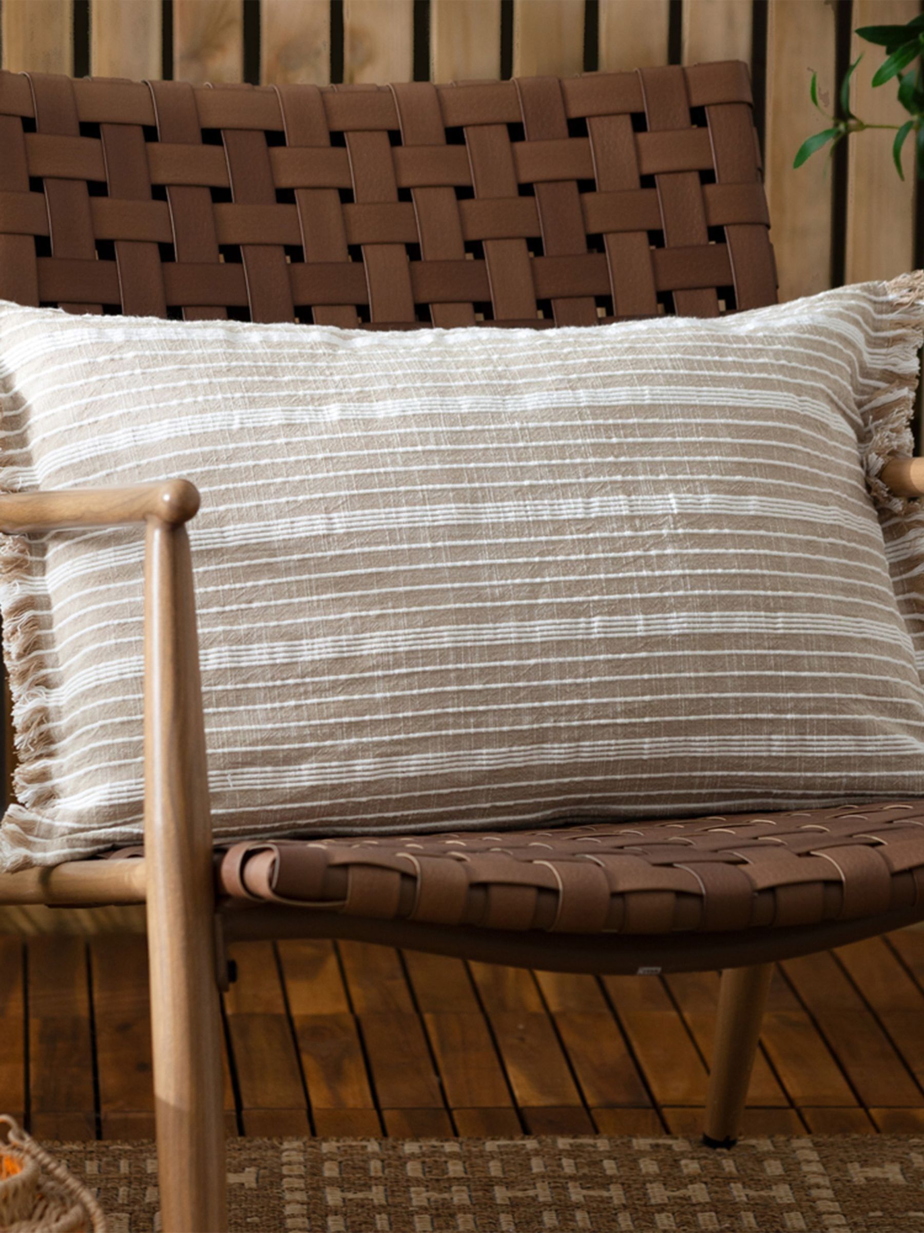 Yard Natural Tide Textured Stripe Outdoor Cushion