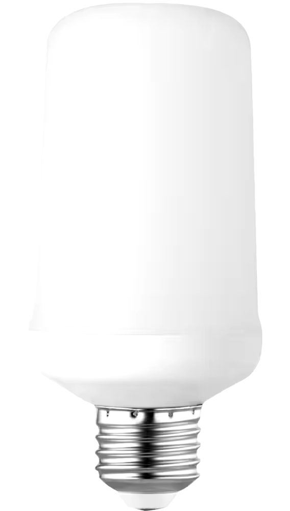 Globe Electric E26 Base 3-Settings LED Flame Light Bulb, 1900K, 100 Lumens, Warm Light