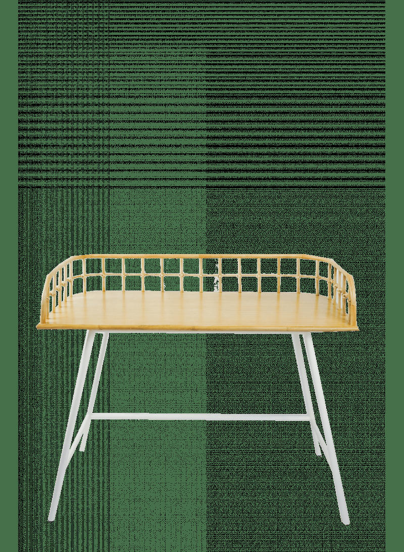 JAVA - Bureau rotin et métal