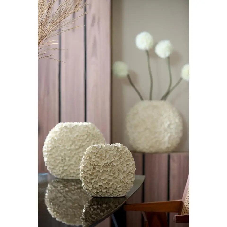 Light & Living - Phylia vaas deco 31,5x17x28 cm - cr&egrave;me