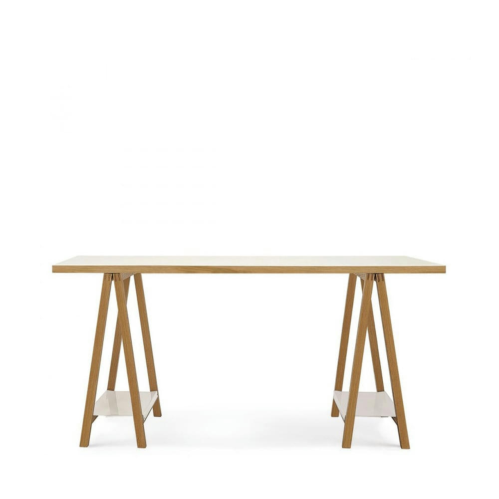 HIGHBURY - Bureau à tréteaux blanc