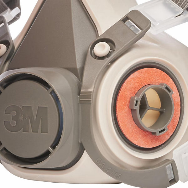 Demi-masque de protection respiratoire réutilisable 3M Série 6000 Gris L