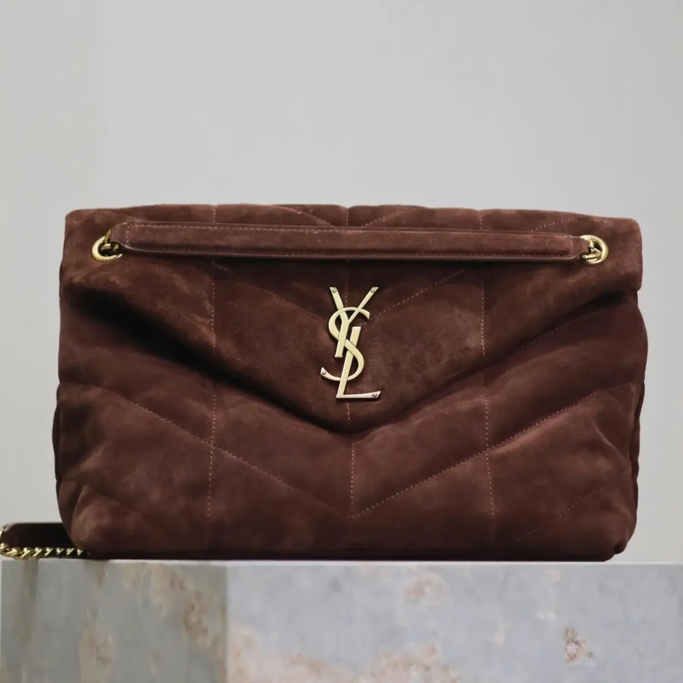 Saint Laurent YSl Small Puffer Shoulder Bag