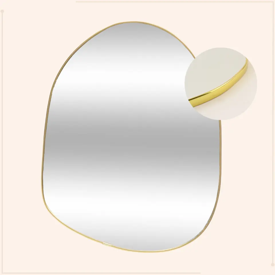 MISOU Spiegel Organische Vorm Goud 30x39cm