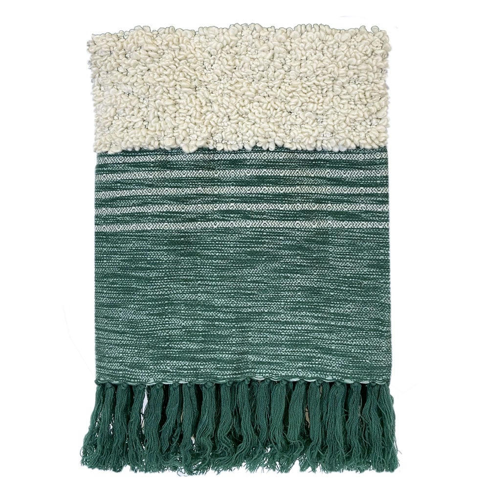 TRIBAL - Plaid vert 125x150