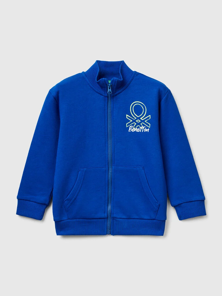 Cotton sweatshirt with logo