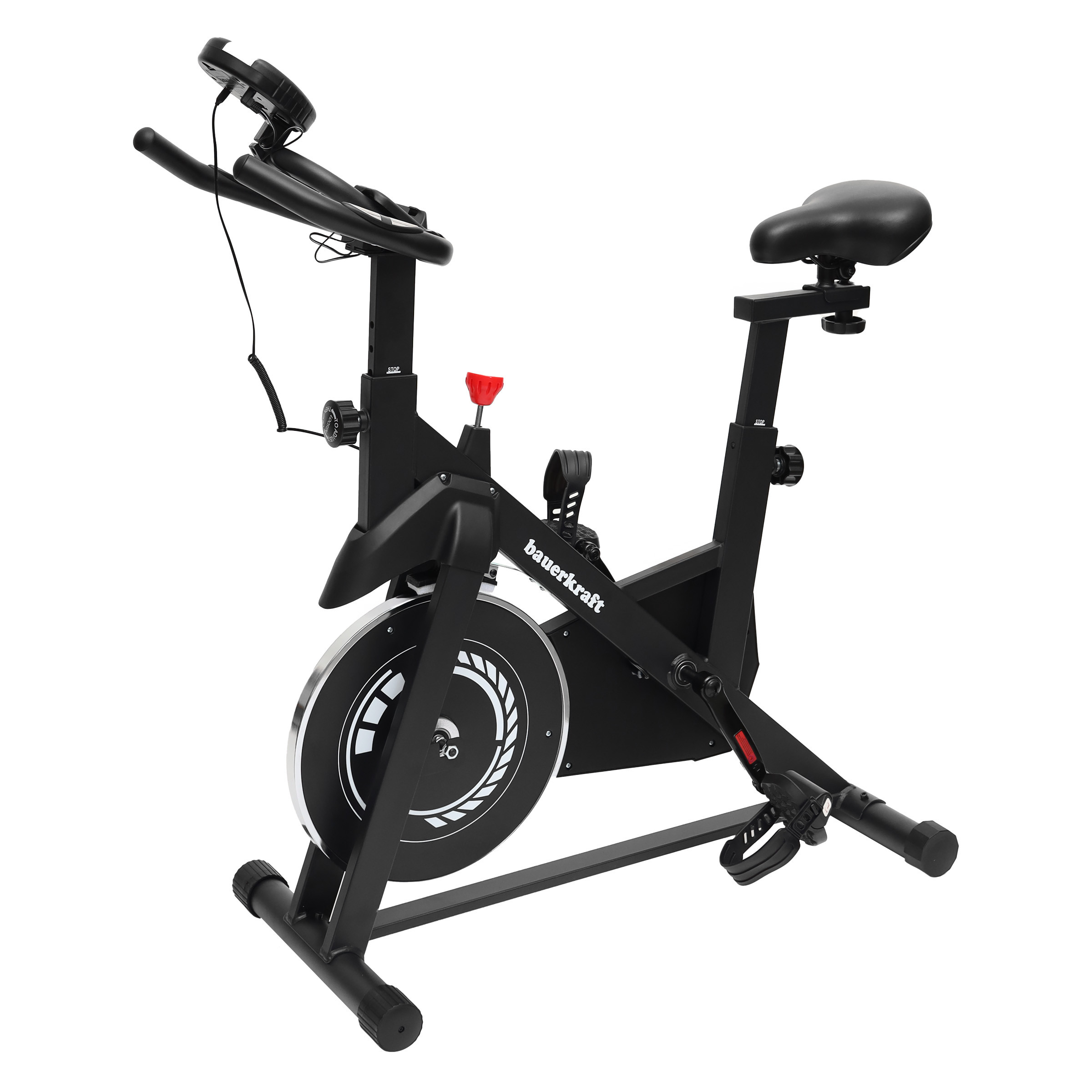 Rower treningowy cardio domowy stacjonarny Bauerkraft koło zamachowe 4kg