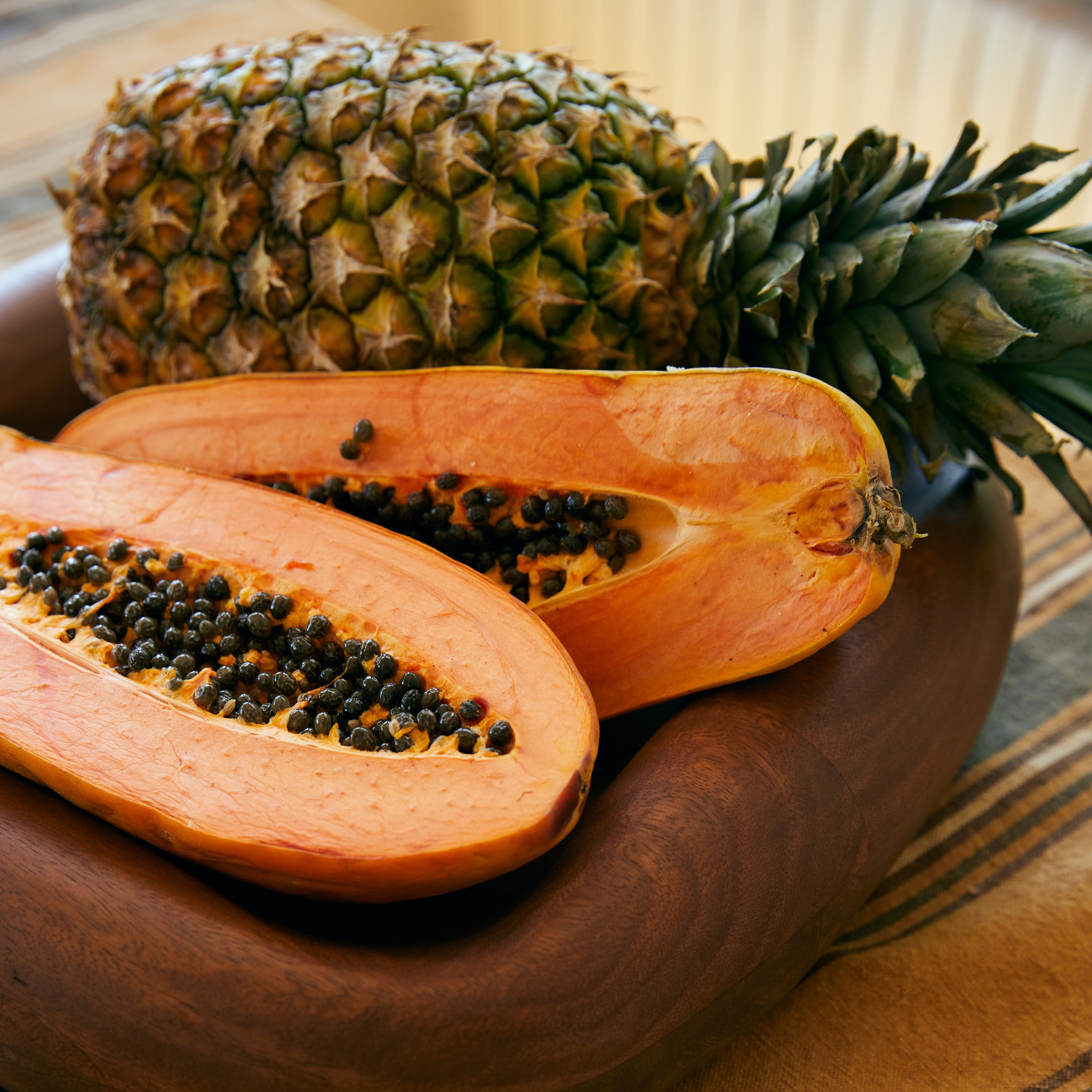 HKliving Wooden Fruitschaal