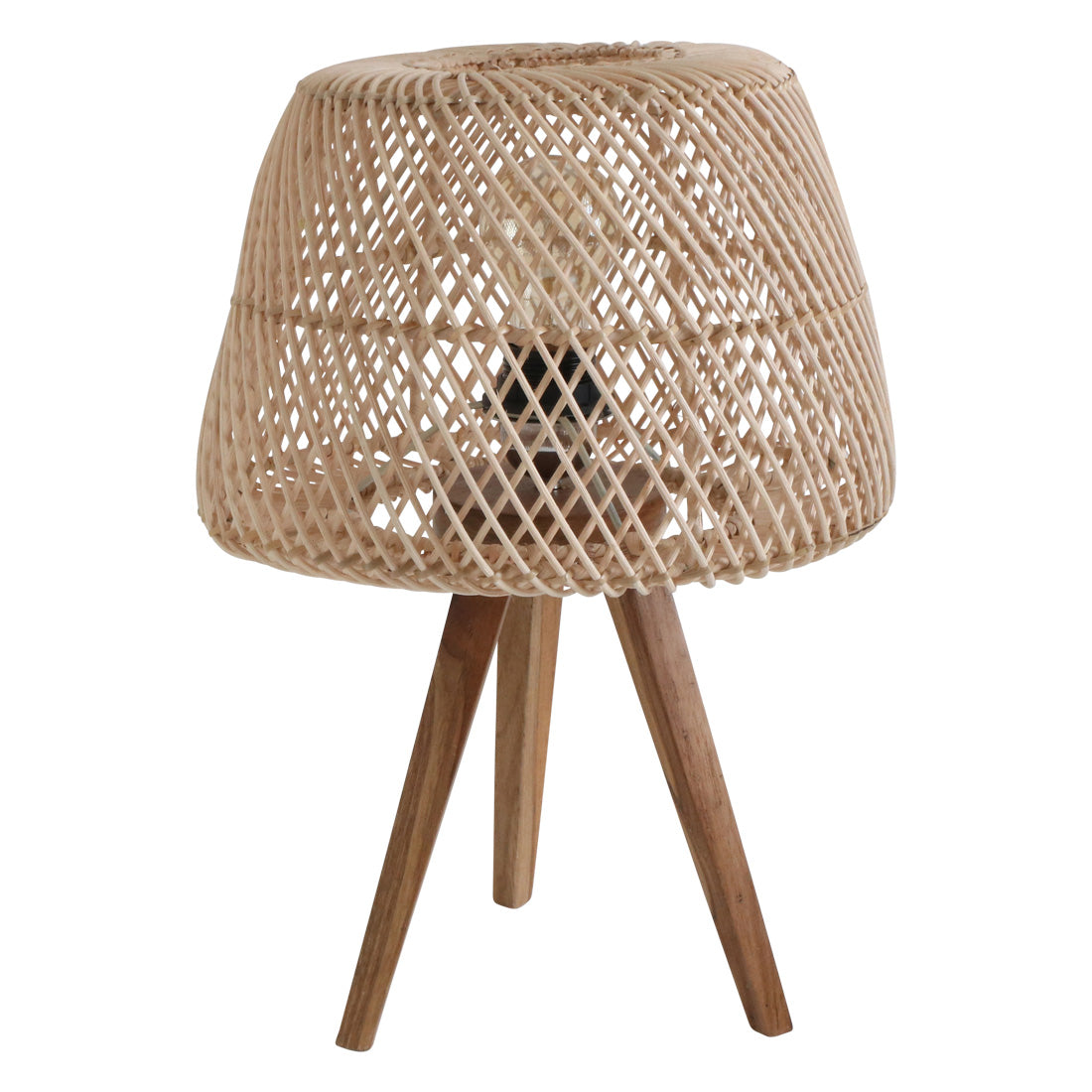 Raw materials tafellamp Maze - naturel - rotan