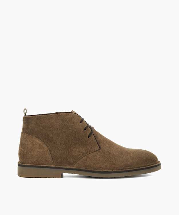 Cashed Taupe - Suede Lace-Up Chukka Boots