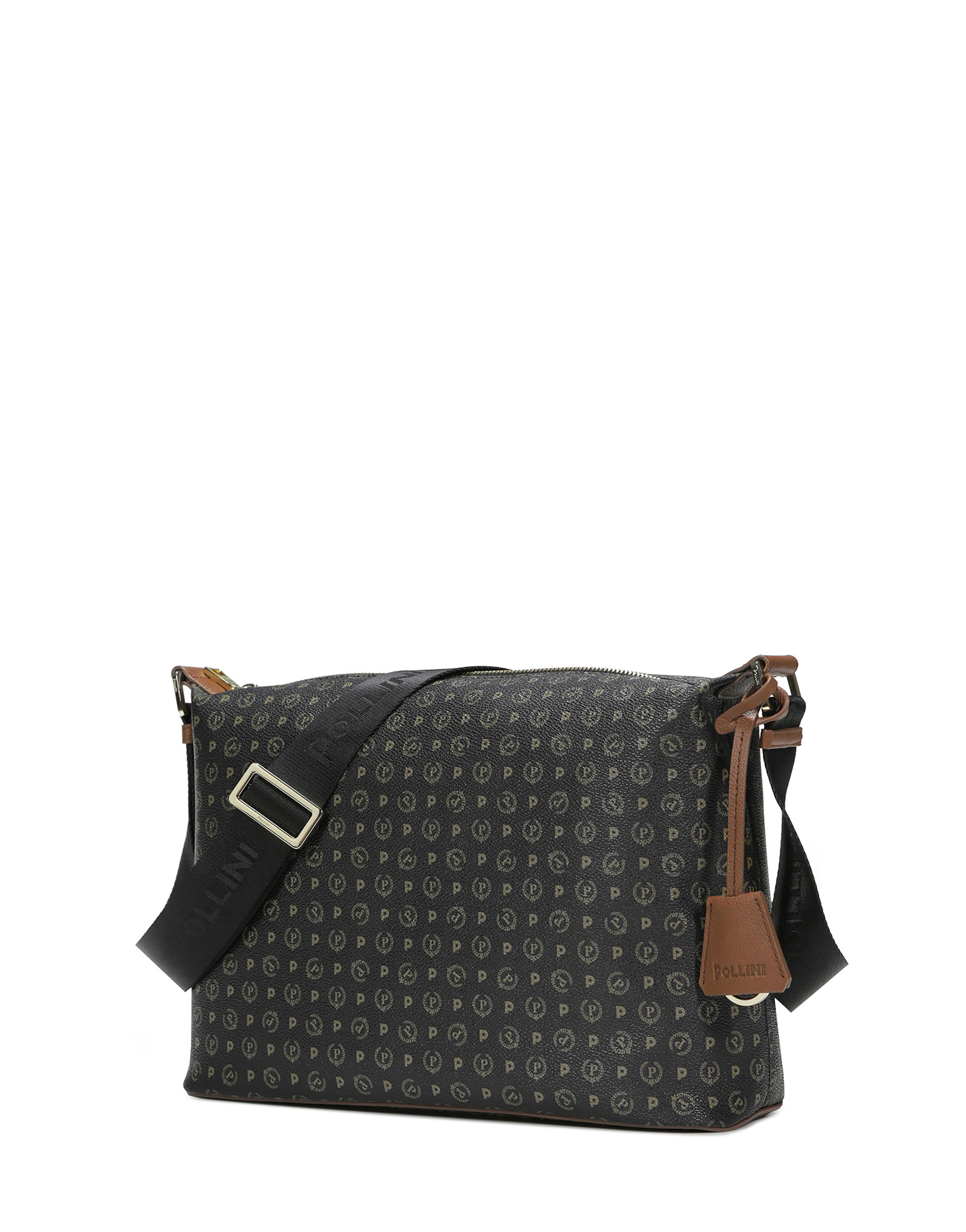 Borsa Hobo Heritage Logo Classic Nero/marrone