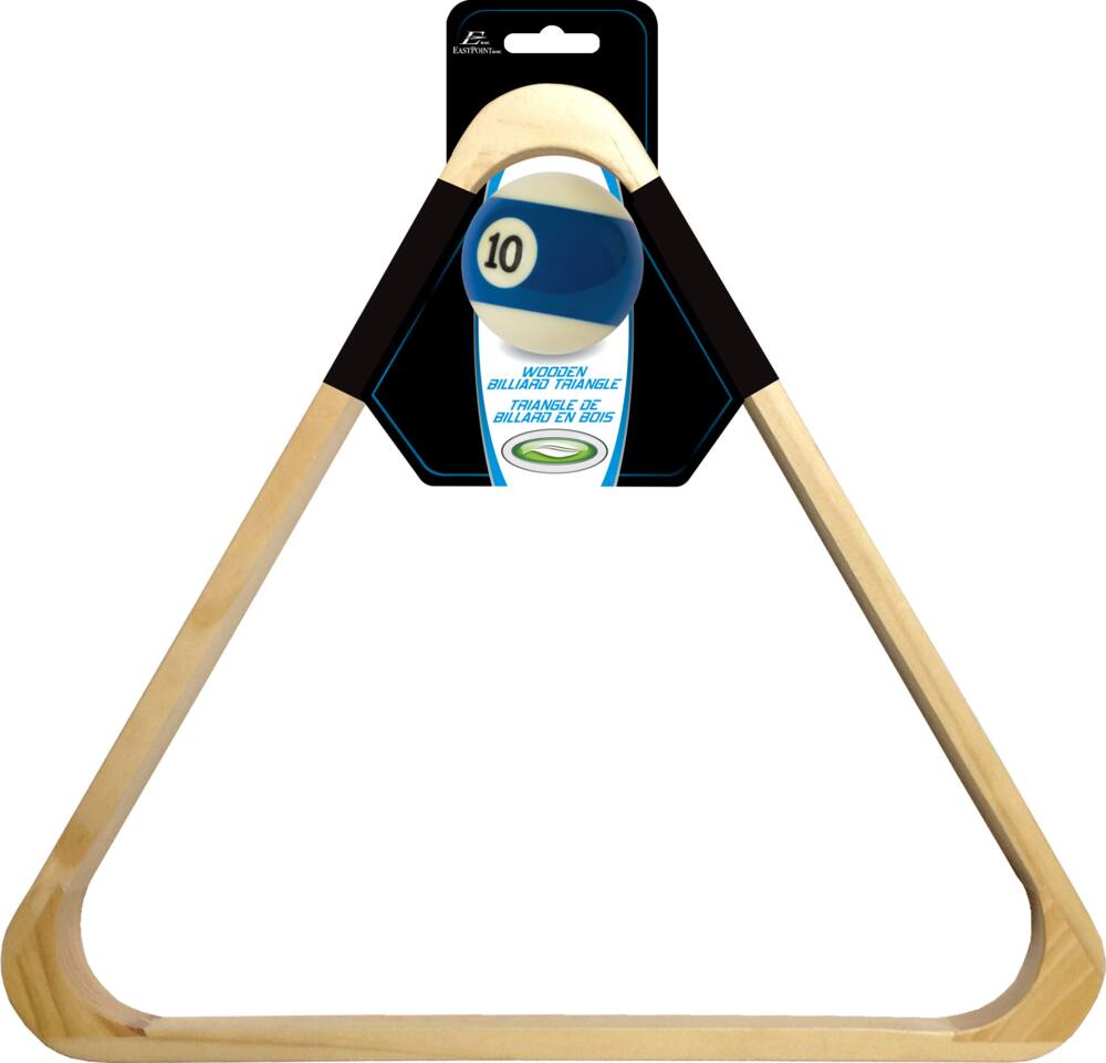 EastPoint Wooden 15-Ball Billiard/Pool Triangle Ball Rack Holder/Positioner