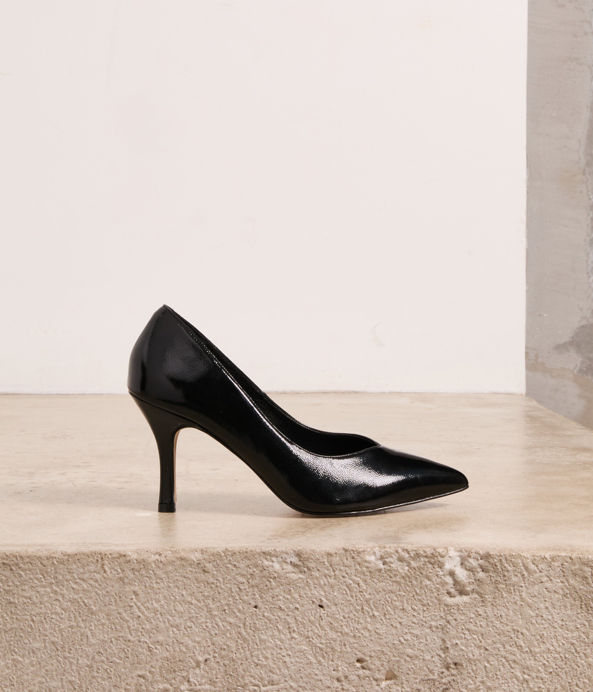 Escarpins noirs vernis Dara