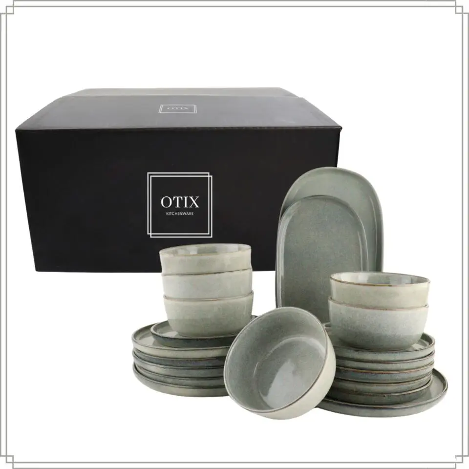 OTIX Serviesset Bordenset 6 Persoons 20-delig Serveerschaal borden