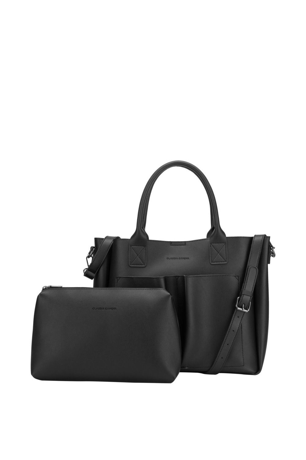 Claudia Canova Megan Xl Front Pocketed Tote Bag