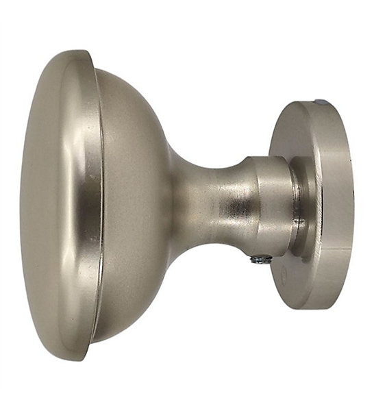 Bouton de porte fixe en aluminium Poignée exterieure ronde champagne Bricard