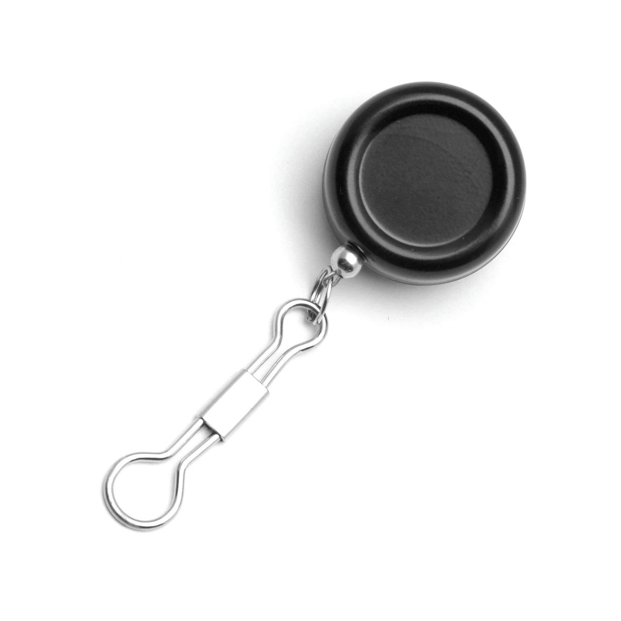 SuperFly Steel Fly Fishing Retractor, Small, Black