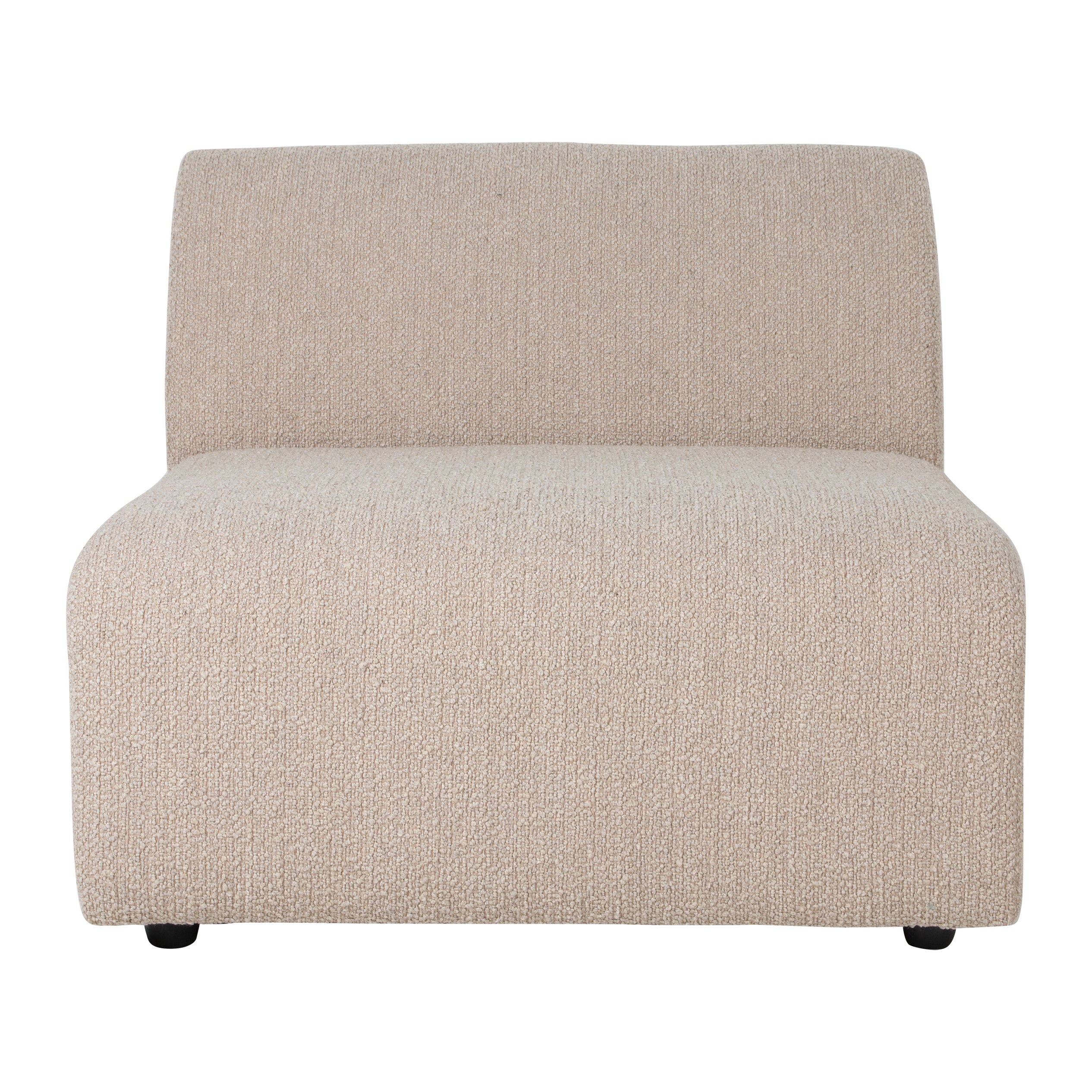 HKliving Jax Bank Element - Middenstuk - Bouclé - Taupe