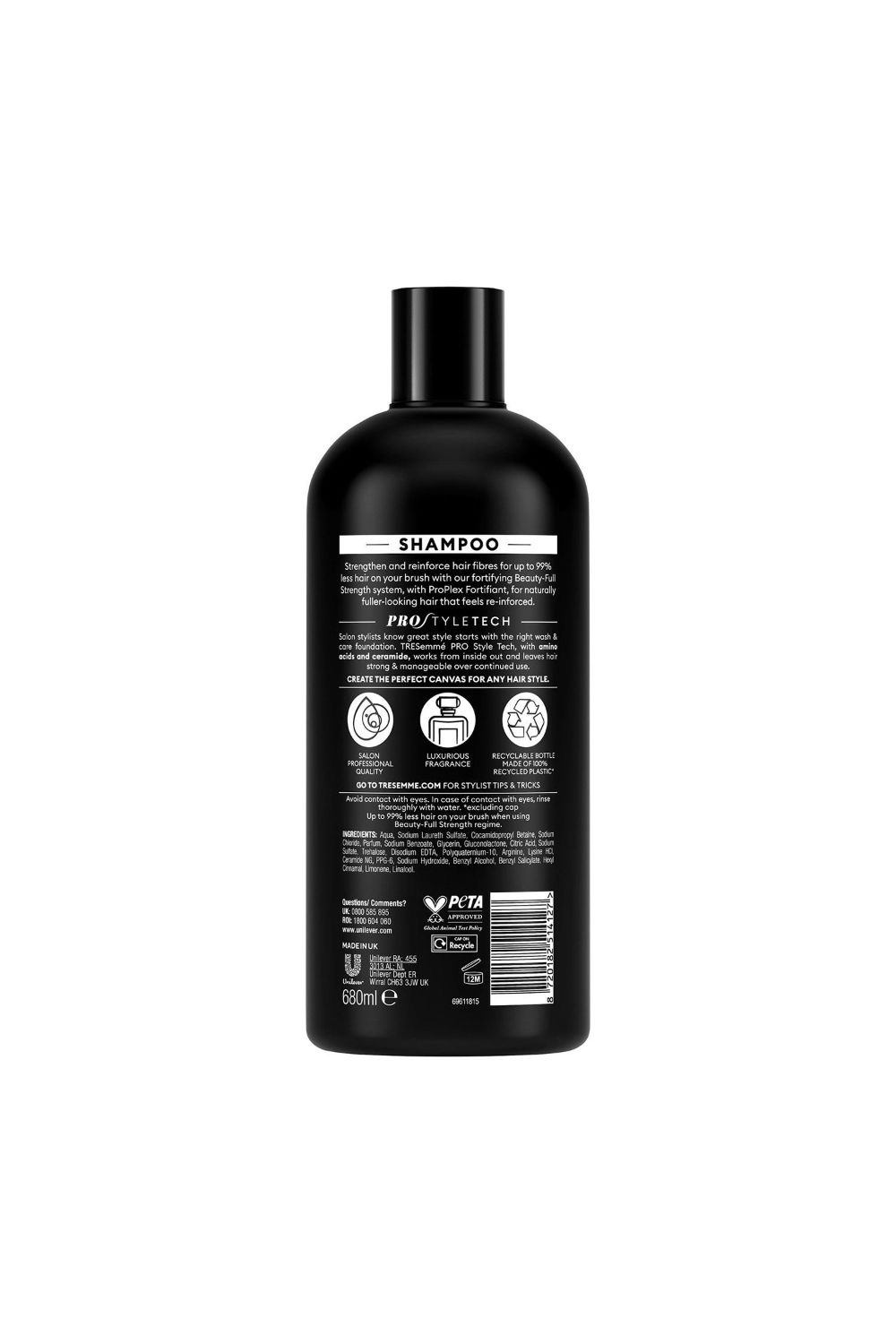Tresemme Shampoo' Beauty-Full Strength Formulated with ProPlex Fortifiant, 680ml