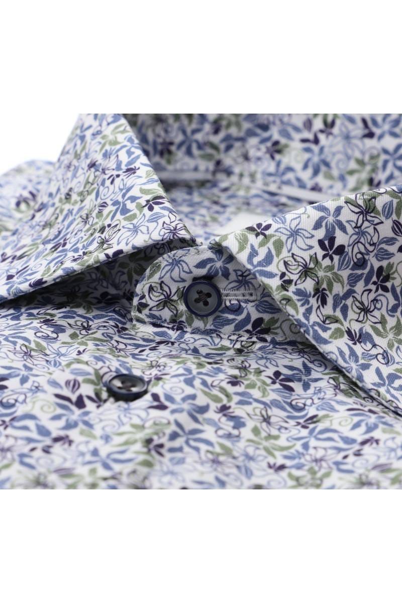 ETERNA Slim Fit Hemd hellgrün, Bedruckt