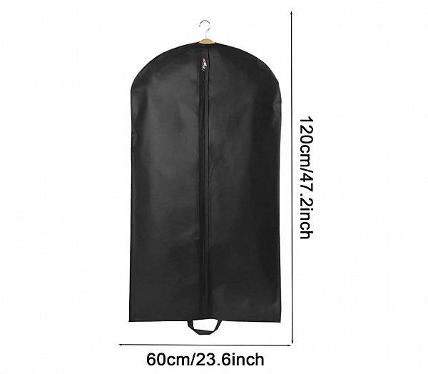 CODEKEY 60 X 120cm housse vetements à suspendre, Housse de Protection pour Vêtements anti Poussière Imperméables avec zipHousse, S