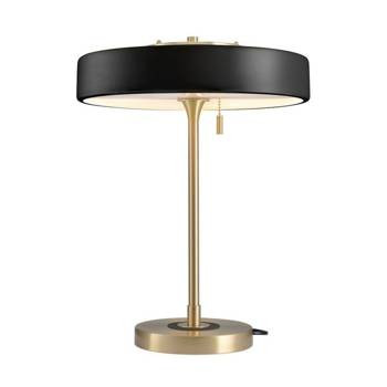 Lampa stołowa ARTDECO czarno - złota stojąca
