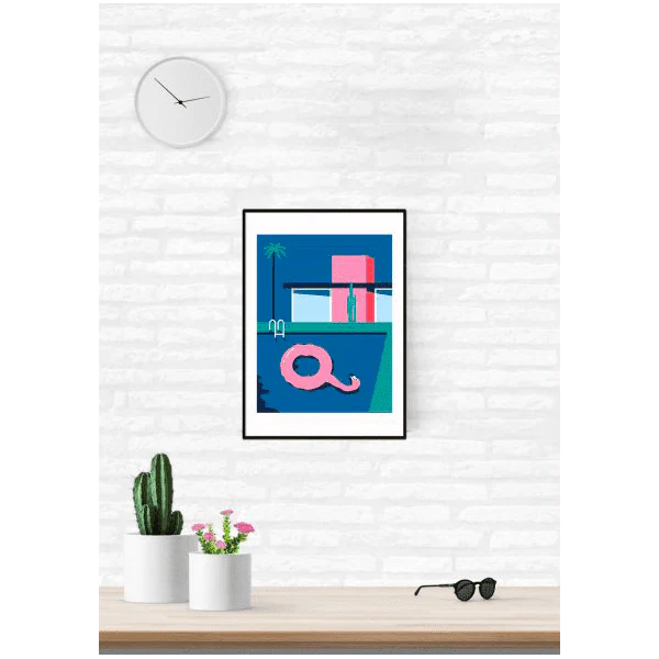 Sergeant Paper Affiche FLAMINGO HANGOVER A3 30 x 42 cm