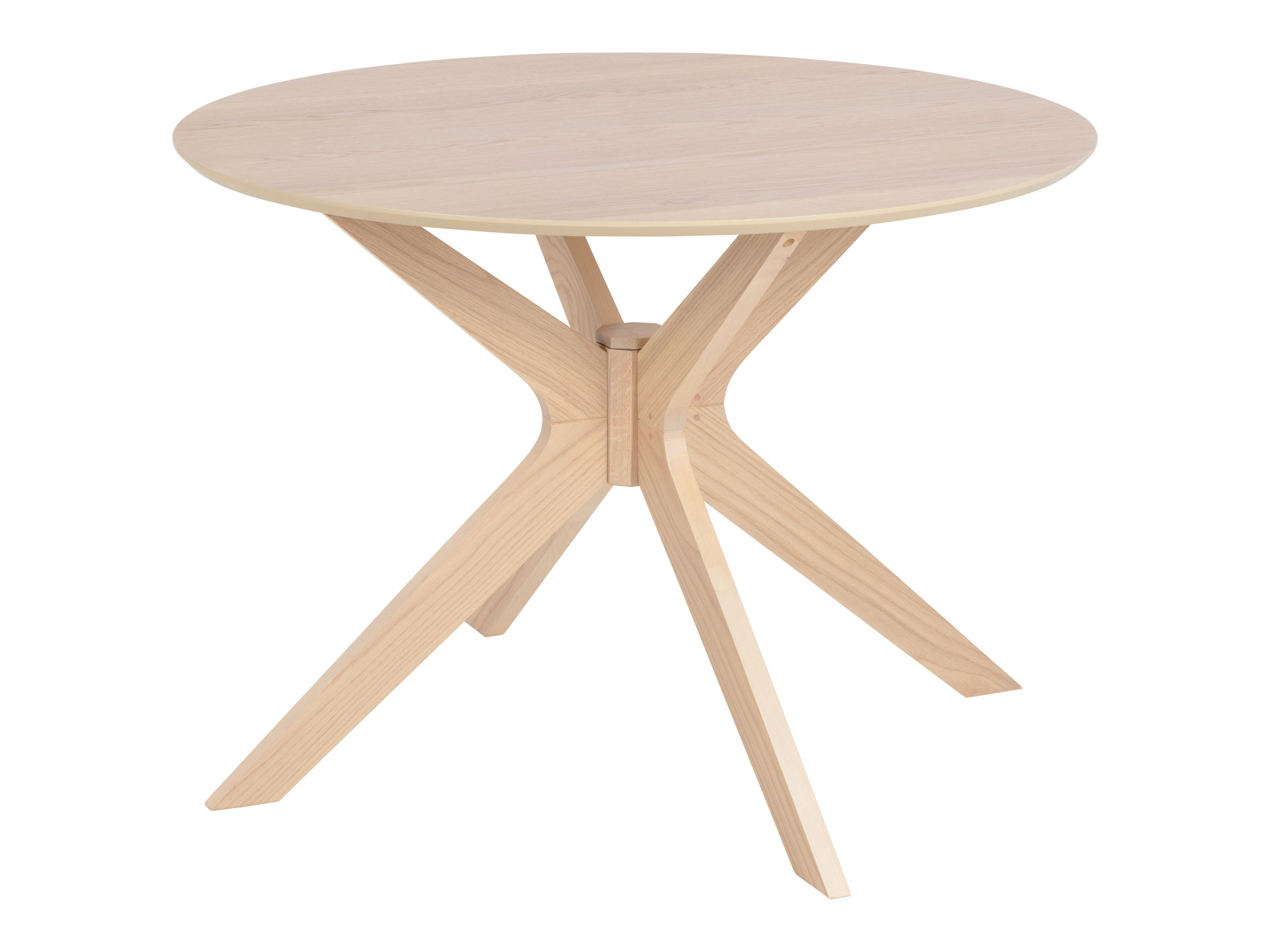 Stół okrągły Designo 105 cm, kolor oak lacquered