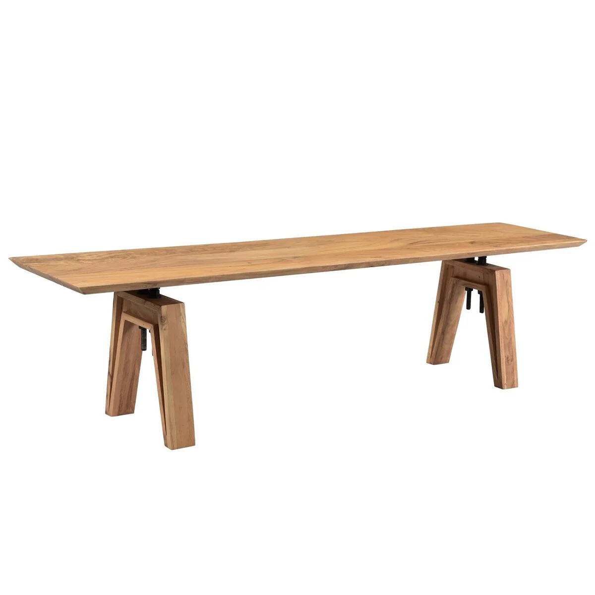 Branch Live Edge Industrial Bench - 70 Inch